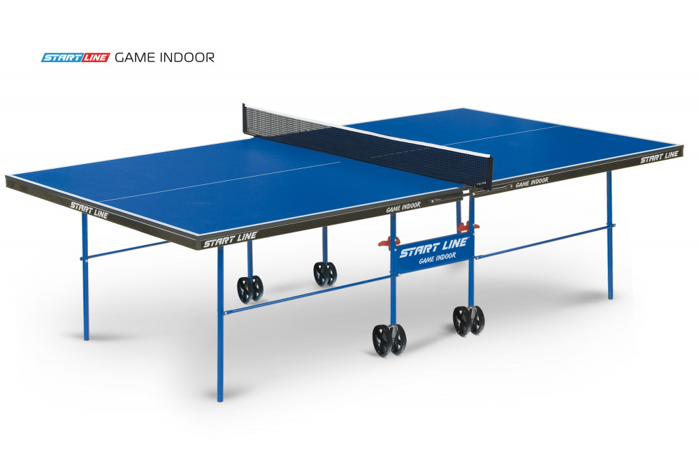 Стол теннисный Start Line Game с сеткой (Синий)