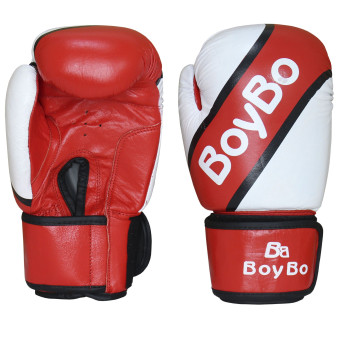 Перчатки бокс. BoyBo Premium кожа красн.