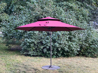 Садовый зонт GardenWay Turin A002-3000 XLM (бордовый)