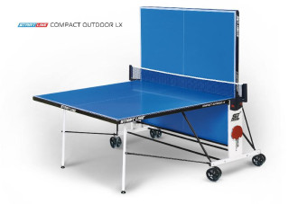 Стол теннисный Start Line Compact-2 LX Всепогодный (Синий)