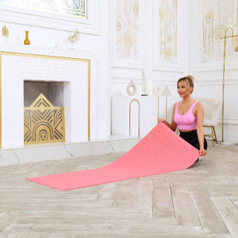Коврик для фитнеса и йоги DFC Yoga 5мм (розовый)