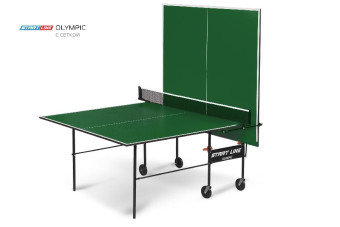 Стол теннисный Start Line Olympic с сеткой (Зелёный)