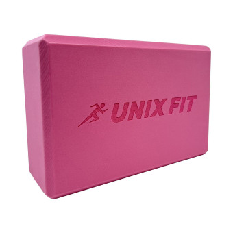 Блок для йоги и фитнеса UNIX Fit 1 шт (розовый)
