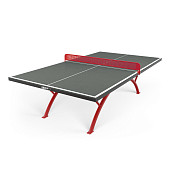Антивандальный теннисный стол UNIX Line 14 mm SMC (Серый/Красный)