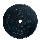 Диск обрезиненный DFC 10 кг / диаметр 26 мм