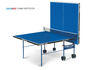Стол теннисный Start Line Game Всепогодный с сеткой (Синий)