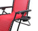 Кресло-шезлонг ECOS CHO-137-14 Люкс, красный (с подставкой)