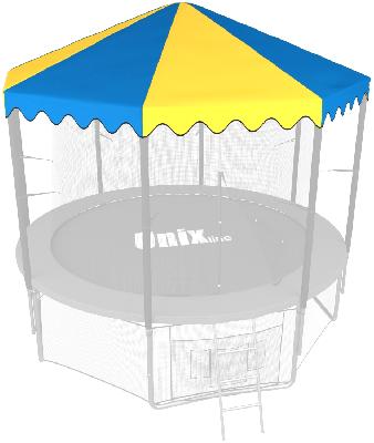 Крыша для батута UNIX Line 8 ft (Blue/Yellow)