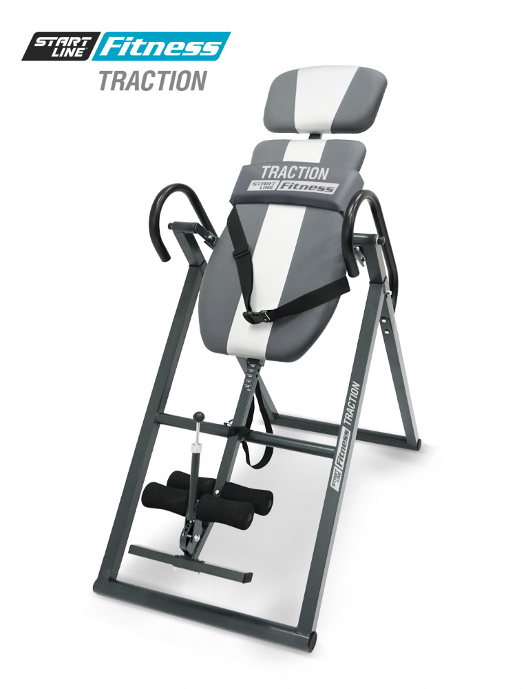 Инверсионный стол Start Line Fitness TRACTION серо-серебристый