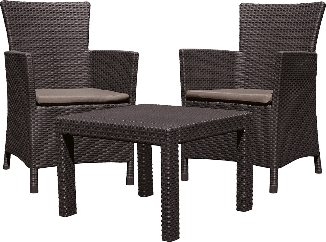 Комплект мебели Розарио балкон (Rosario balcony set, коричневый)