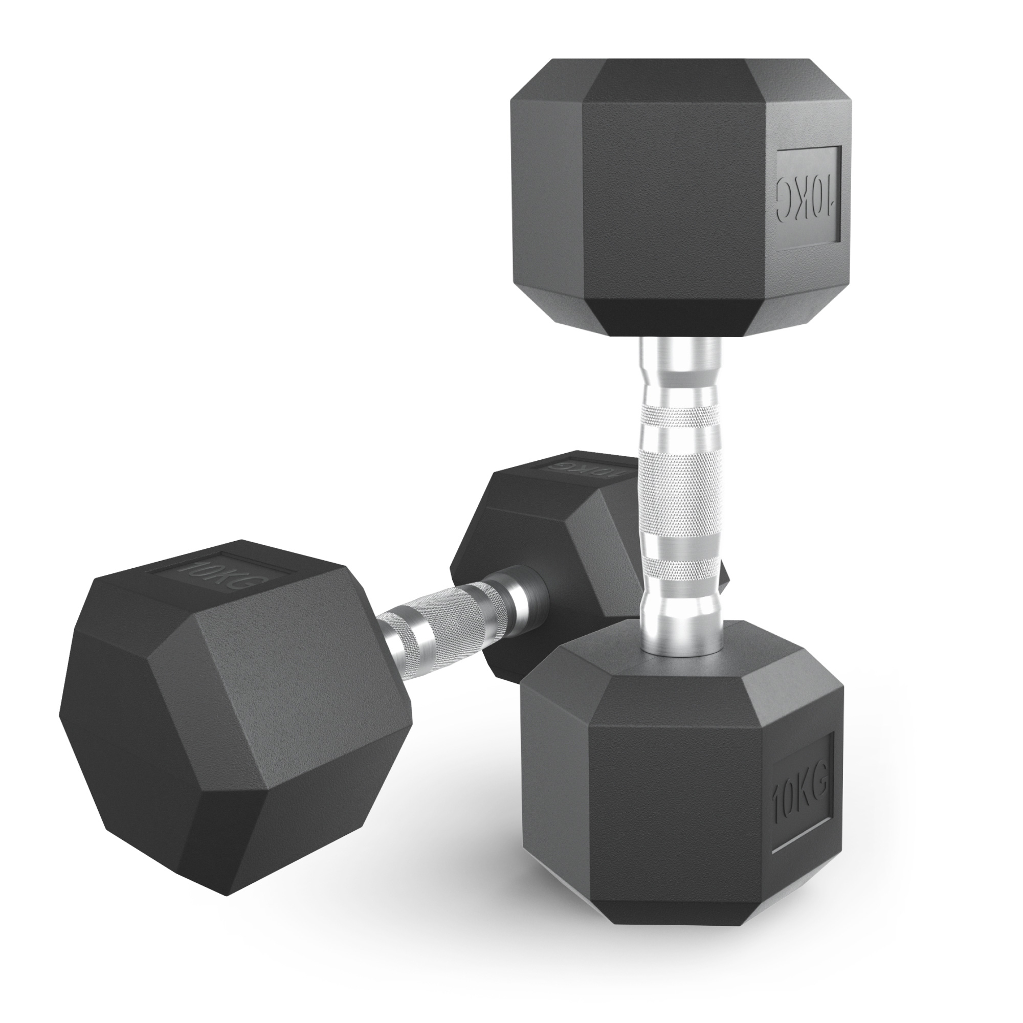 Гантели гексагональные обрезиненные UNIX Fit (10 кг, 2 шт)