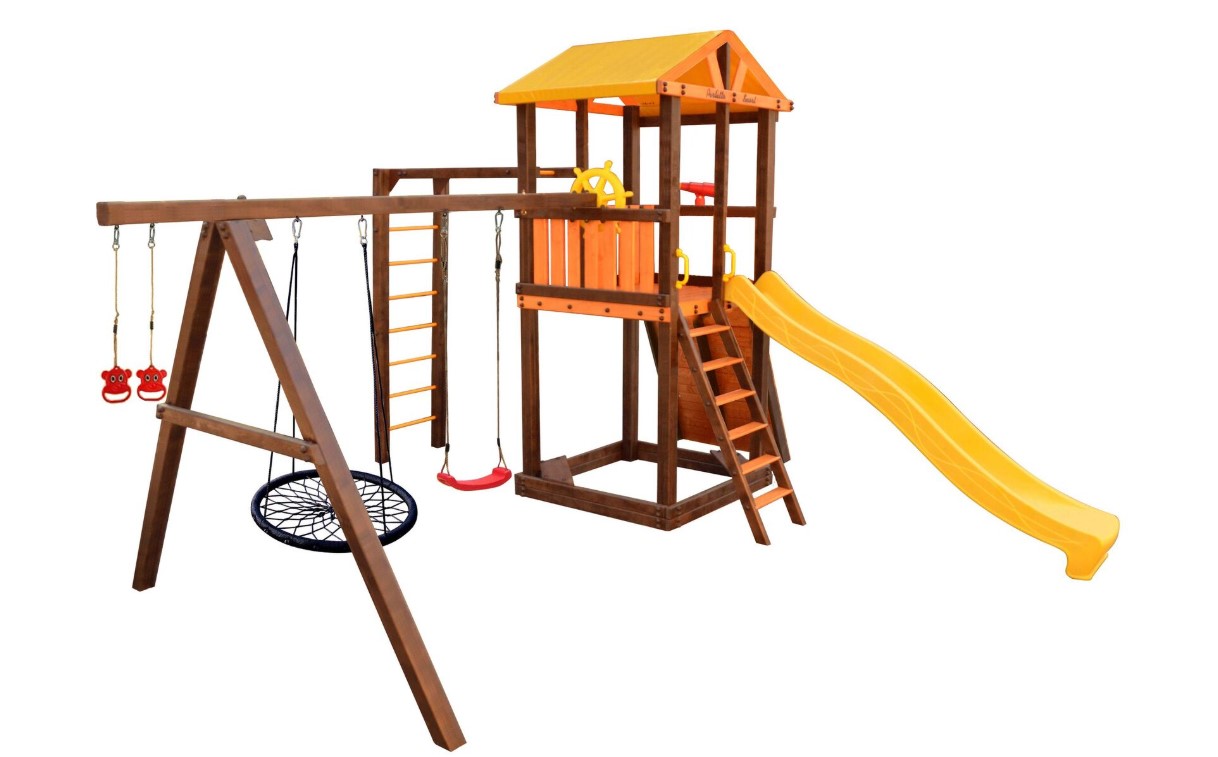 Игровой комплекс Perfetto sport «Pitigliano-8» + качели Паутина