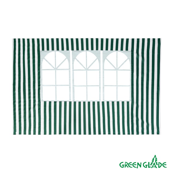 Стенка для шатра Green Glade 4110 (зеленая) с окном