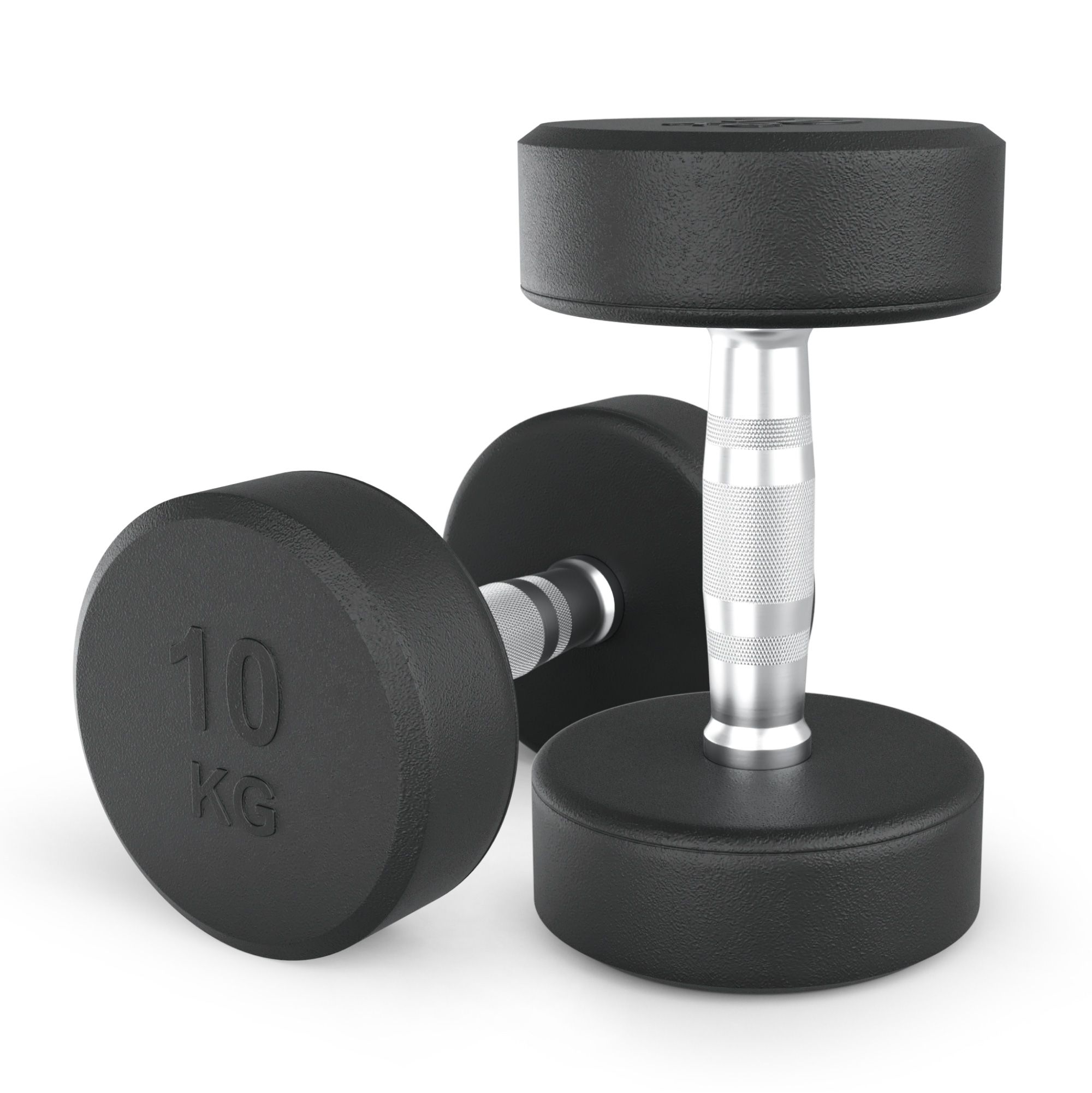 Гантели круглые обрезиненные UNIX Fit PRO (10 кг, 2 шт)