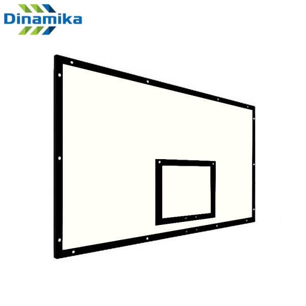 Баскетбольный щит Dinamika ZSO-002098, фанера на раме (черная разметка)