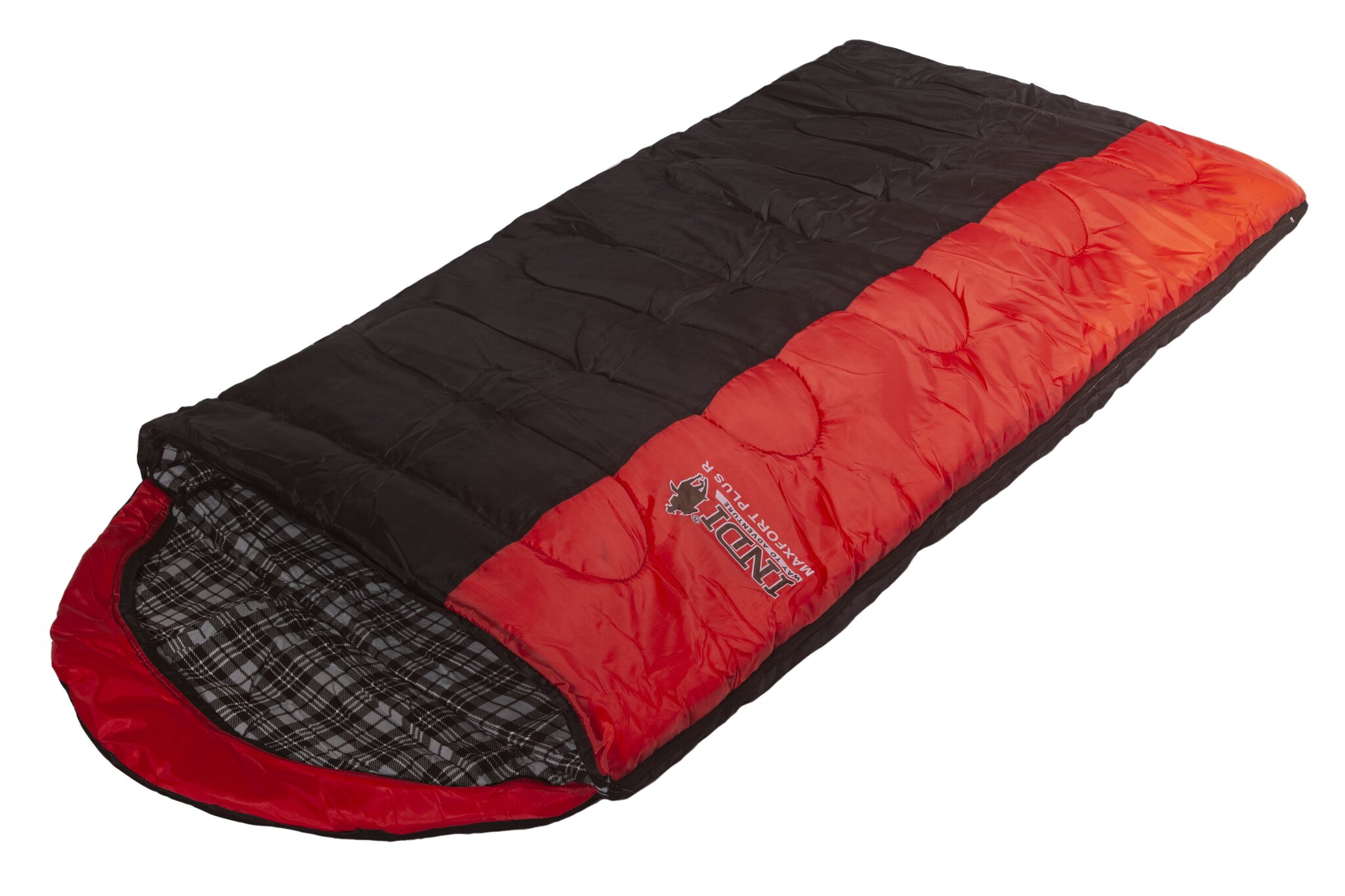 Спальный мешок INDI Maxfort Plus L-zip (красный)