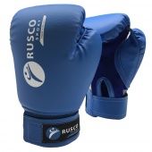 Перчатки бокс. RUSCO SPORT кож.зам. синие