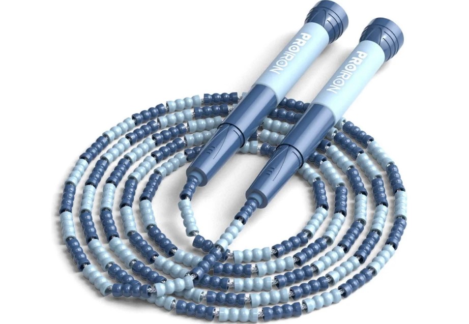 Скакалка PROIRON СС062 (мягкий бисер, синяя)