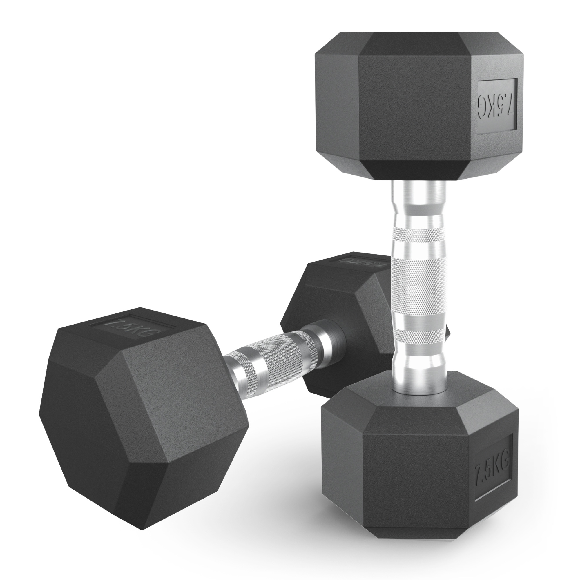 Гантели гексагональные обрезиненные UNIX Fit (7.5 кг, 2 шт)