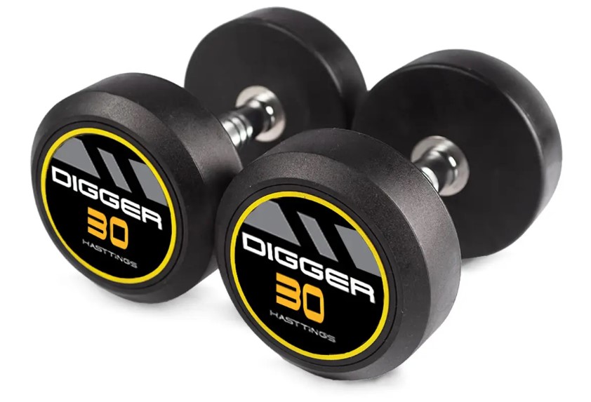 Комплект обрезиненных гантелей Hasttings Digger HD51D4C-27,5-37,5, 5 пар (27,5 до 37,5кг)