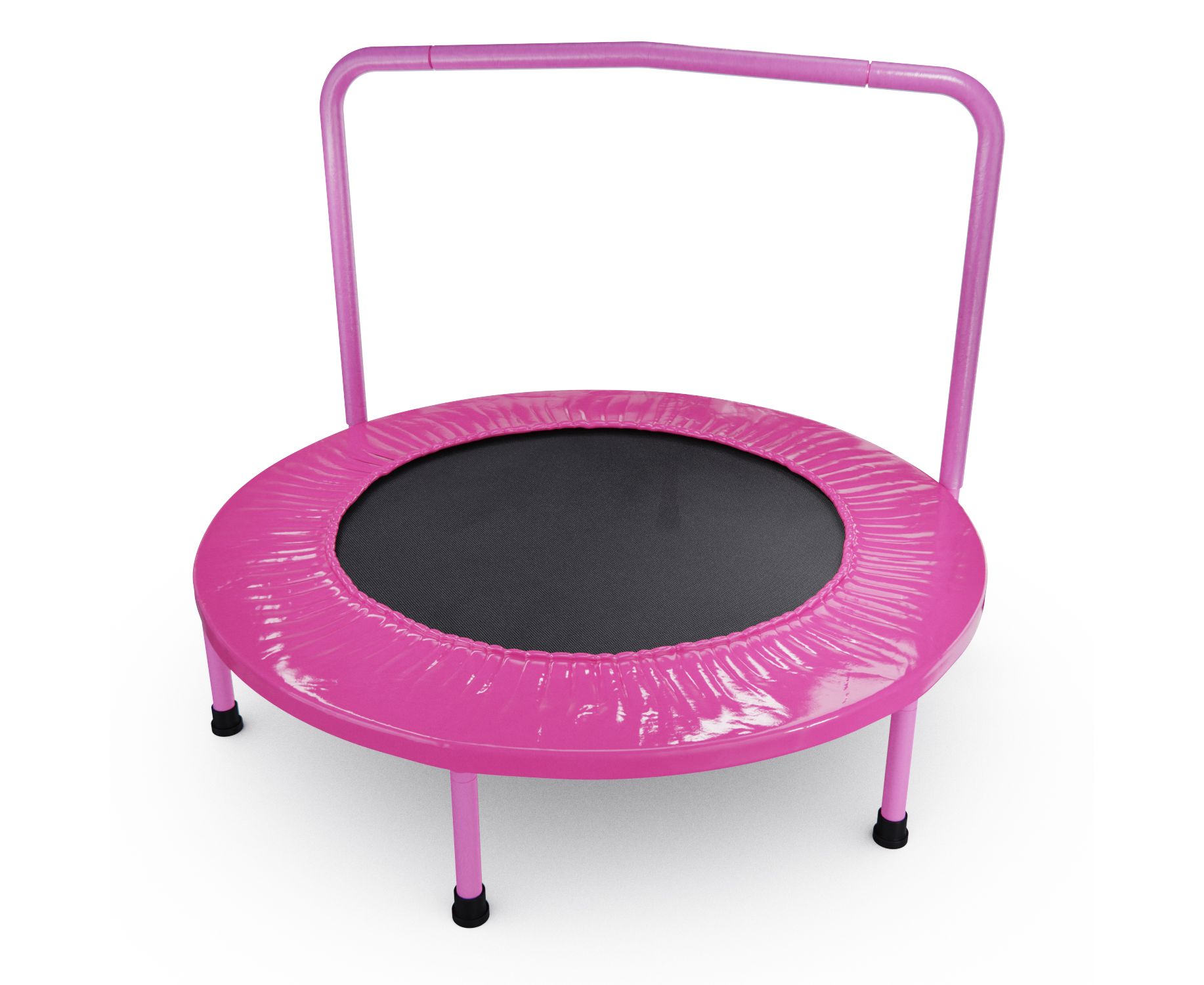 Батут с поручнем DFC JUMPFIT 36'' (розовый)