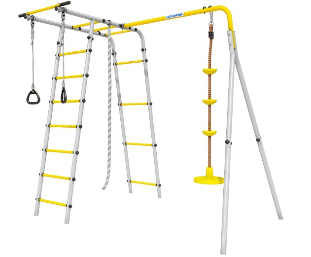 Дачный комплекс Romana Лесная поляна 3, качели-диск, 103.26.05 (серый-жёлтый)