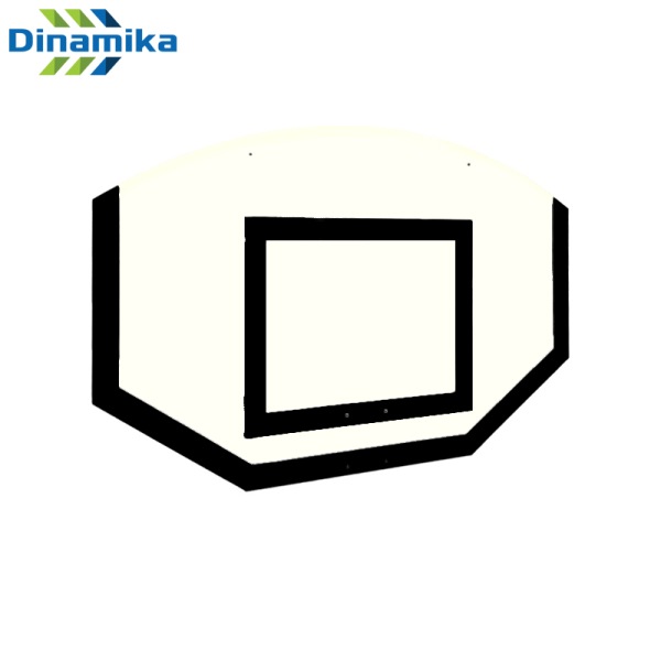 Стритбольный щит Dinamika ZSO-002108 фанера (черная разметка)