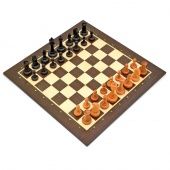 Шахматы Woodgames Турнирные бук, 40мм с утяж. фигурами