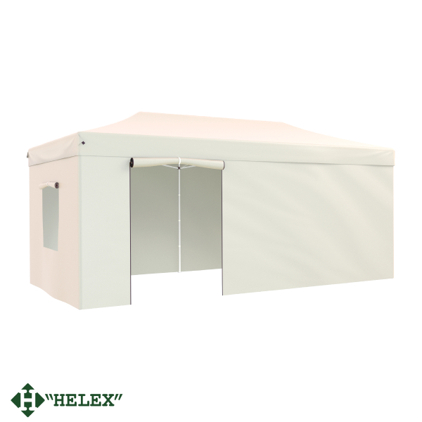 Тент-шатер быстросборный Helex 24362 6х3x3м полиэстер (бежевый)
