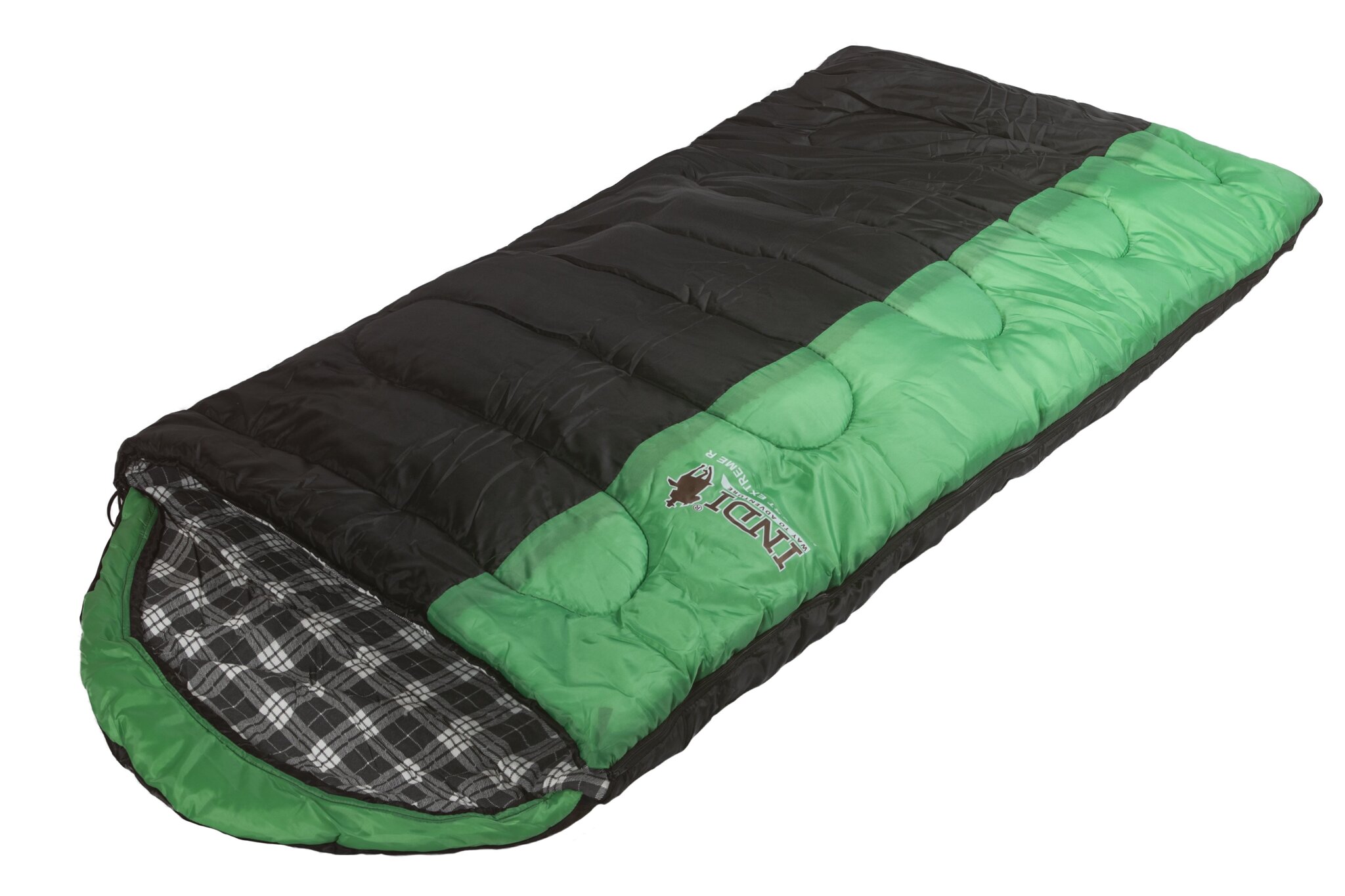 Спальный мешок INDI Maxfort Extreme R-zip (зеленый)