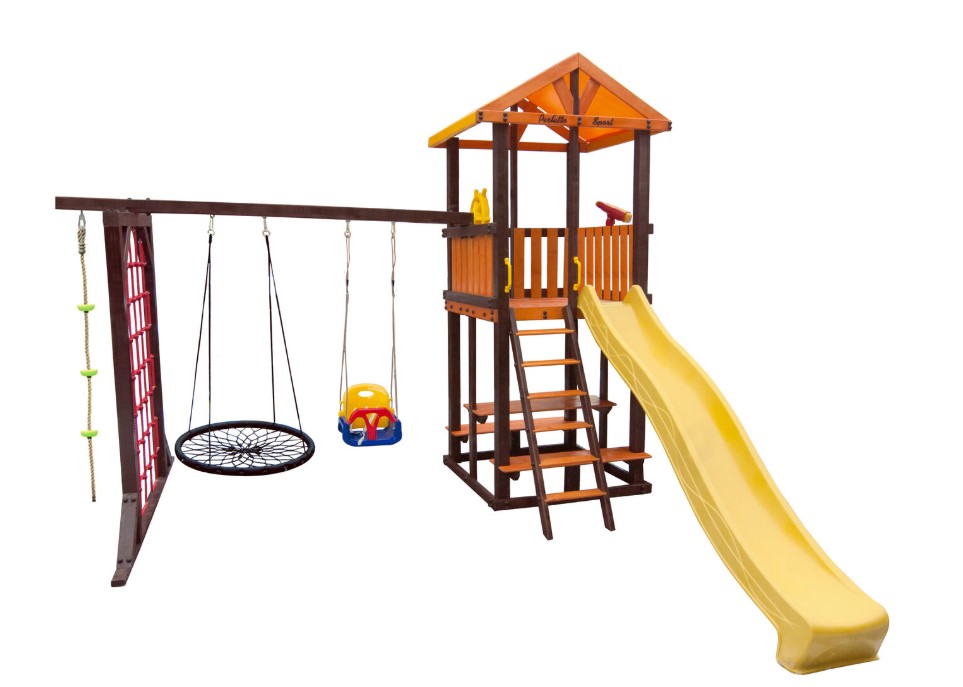 Игровой комплекс Perfetto sport «Bari-9» + качели Паутина