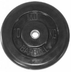 Диск обрезиненный BARBELL MB (металлическая втулка) d31мм (10кг)