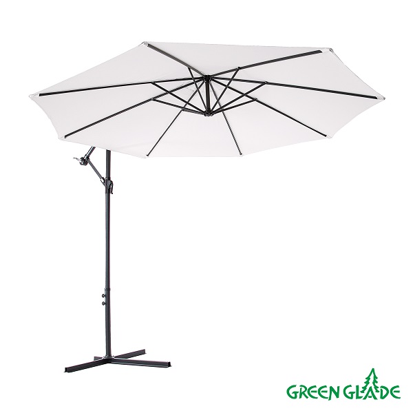 Зонт садовый Green Glade 8002 серый (БРАК)