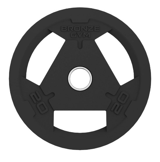 Диск олимпийский BRONZE GYM обрезиненный (20 кг)