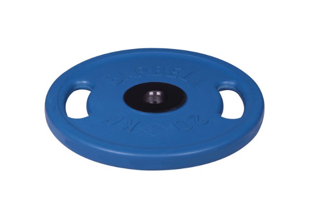 Диск олимпийский Barbell с ручками d51 мм (цветной, 20 кг)