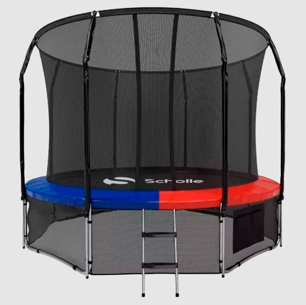 Батут Scholle Space Twin 14FT (красный-синий)