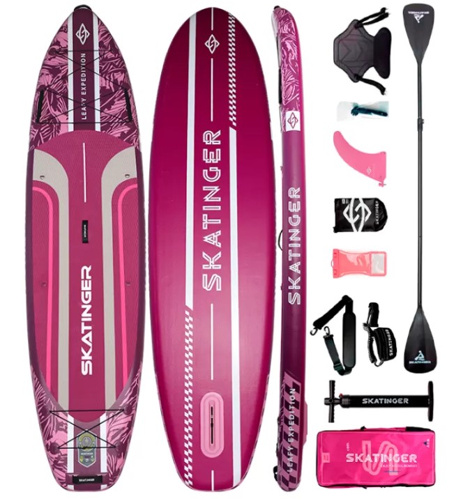 Сапборд Skatinger Leafy Expedition Pink
