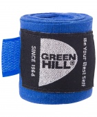 Бинт боксерский Green Hill BP-6232c, 3,5м, эластик, синий