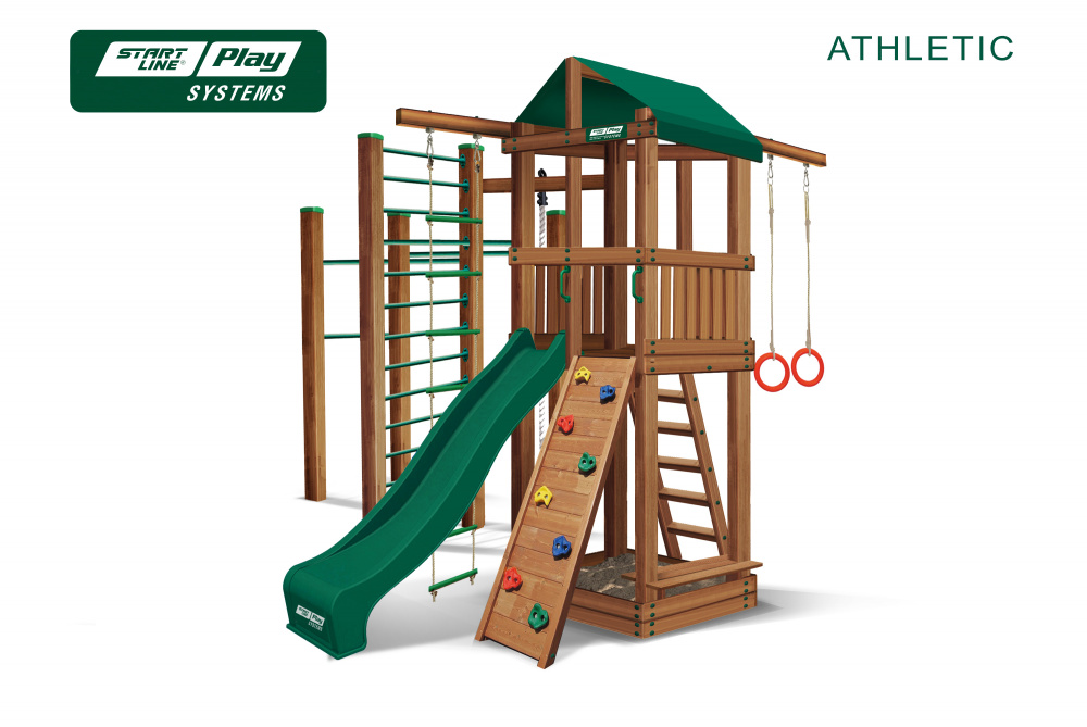 Детский городок Start Line Play ATHLETIC премиум Кедр (green)