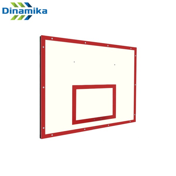 Баскетбольный щит Dinamika ZSO-002090, фанера на раме (красная разметка)