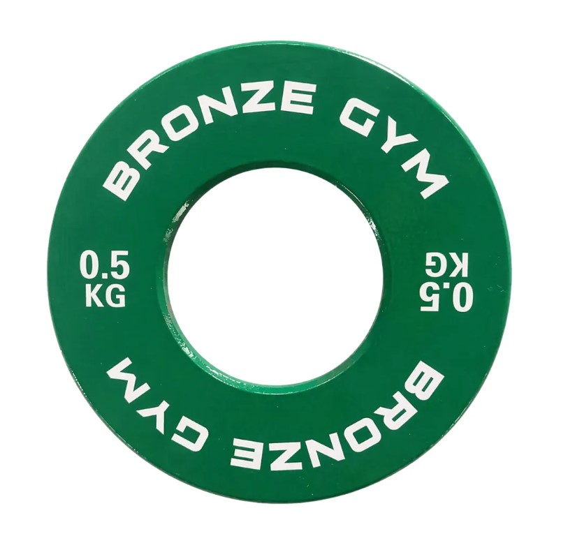Диск калиброванный BRONZE GYM для пауэрлифтинга (0,5 кг)