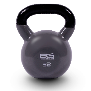 Гиря BRONZE GYM в виниловой оболочке 32 кг