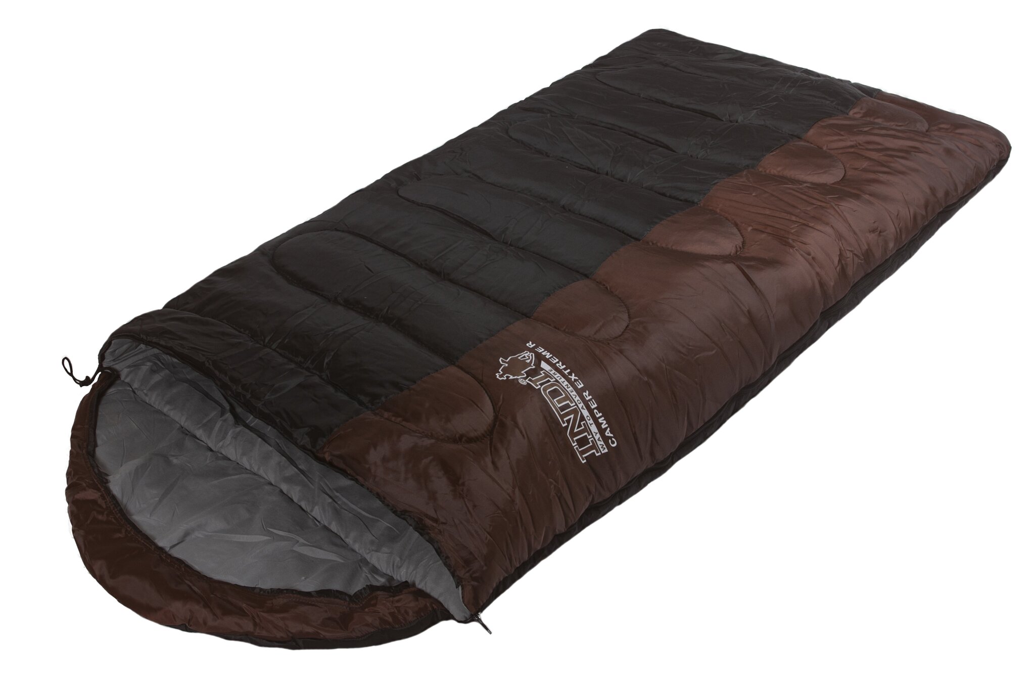 Спальный мешок INDI Camper Extreme R-zip (коричневый)
