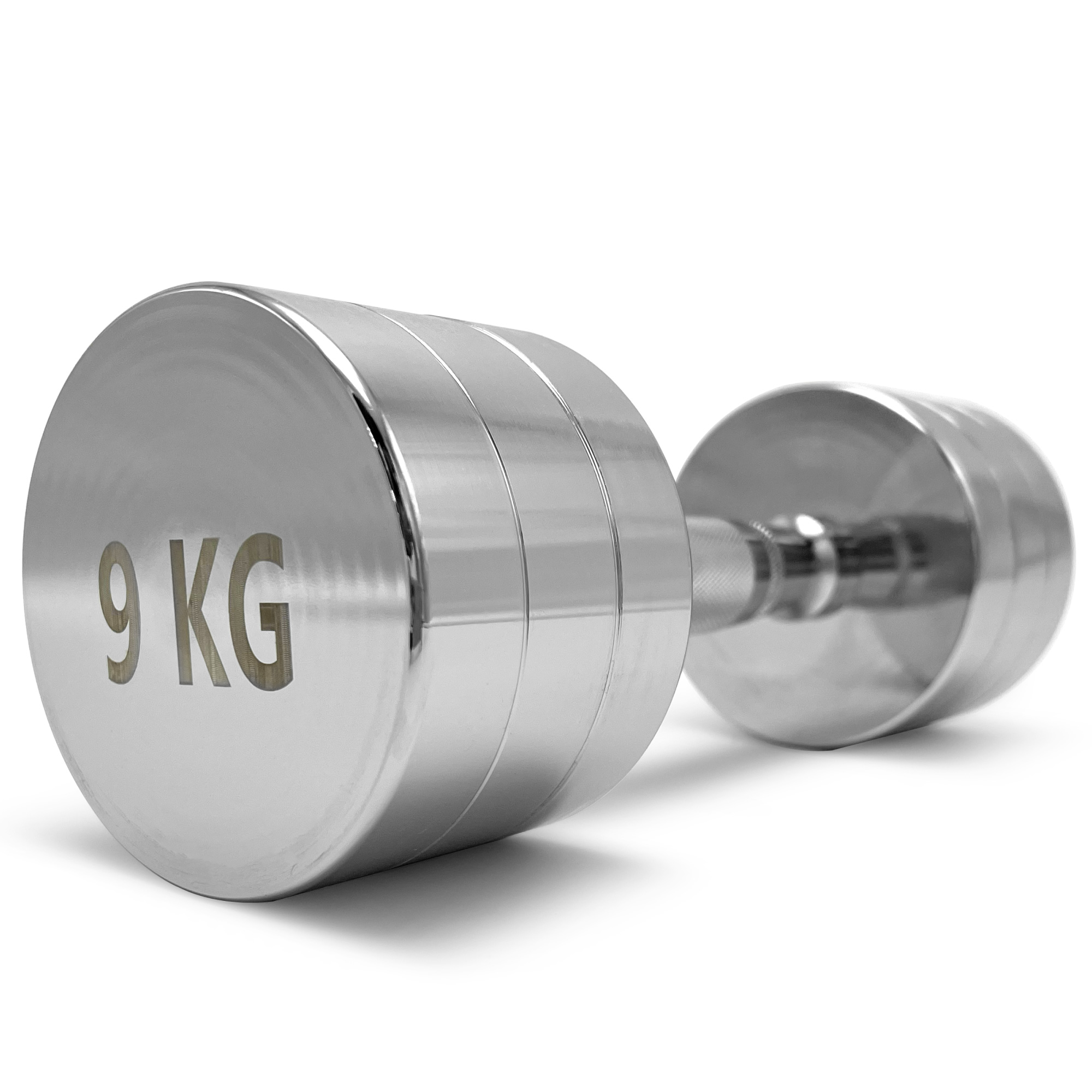 Гантели UNIX Fit PRO круглые, хромированные (9 кг, 2 шт)