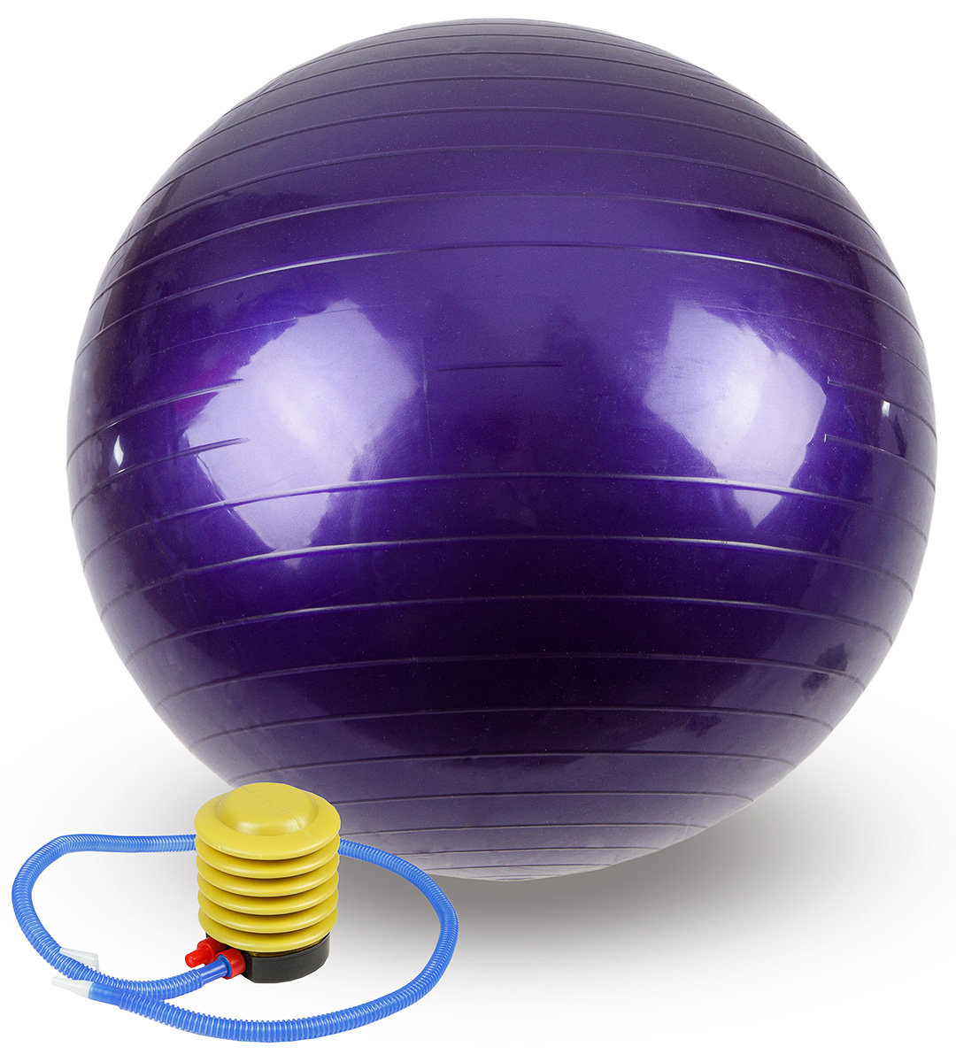 Мяч гимнастический фитбол Atlas Sport с насосом 65 см (фиолет)
