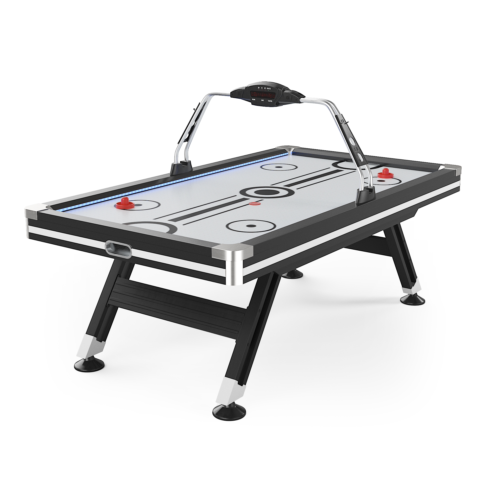 Игровой стол UNIX Line Аэрохоккей (226х125 cм, черно-белый)