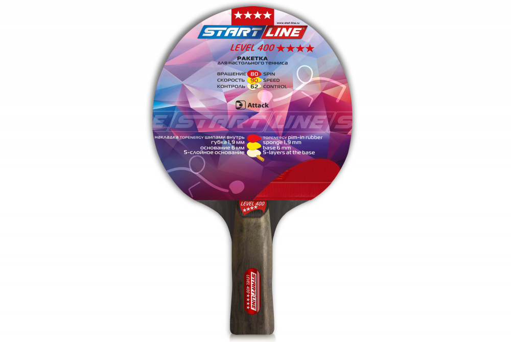Теннисная ракетка Start line Level 400 New (анатомическая)