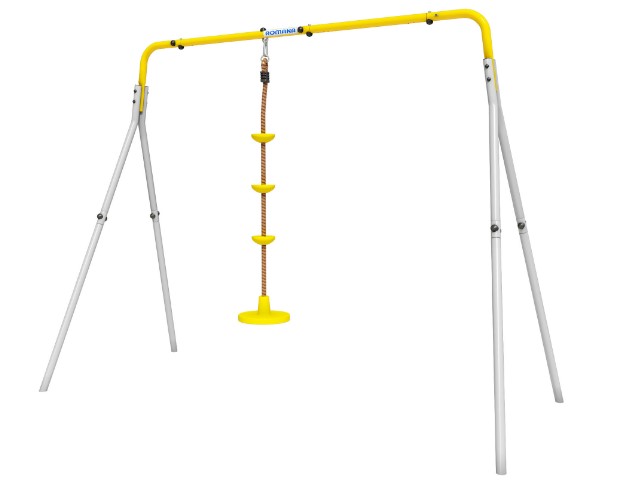 Качели двойные + ДИСК качели Romana R.103.28.04 (серый-жёлтый)