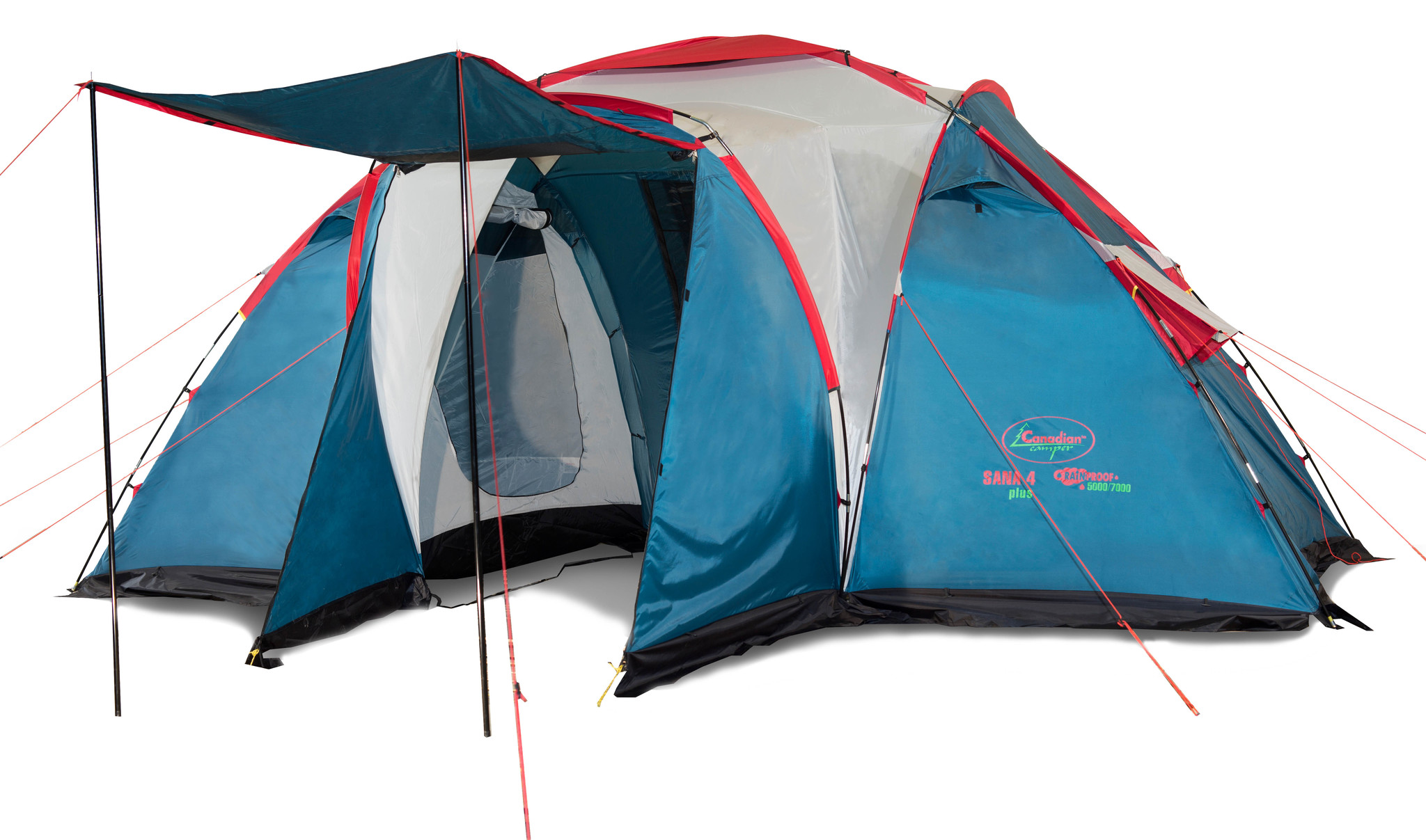 Палатка Canadian Camper SANA  PLUS 4 (синий)