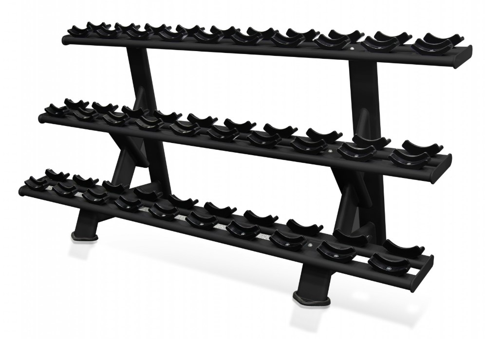 Стойка для гантелей трехрядная UltraGym UG-CL205 (на 15 пар)